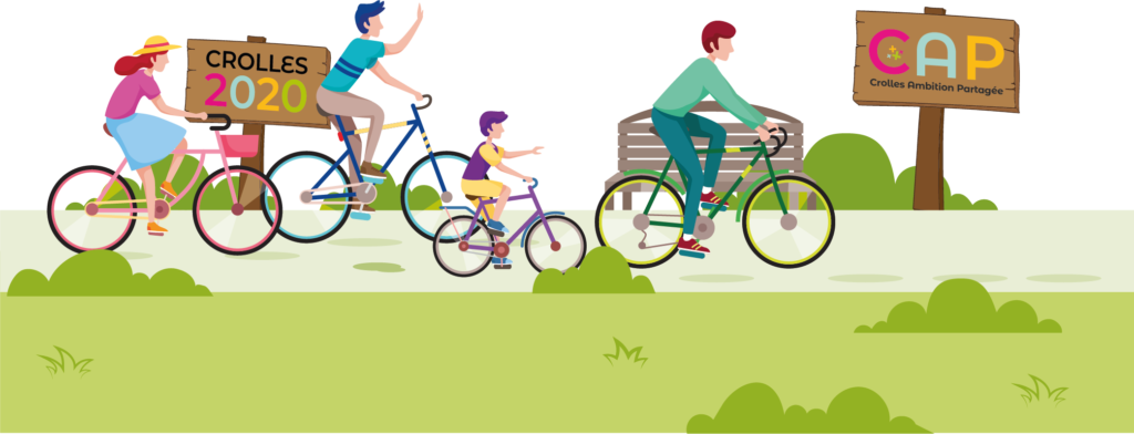 Groupe de cyclistes vers CAP