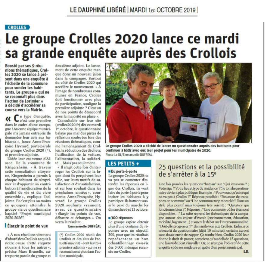 DL - 1er octobre 2019